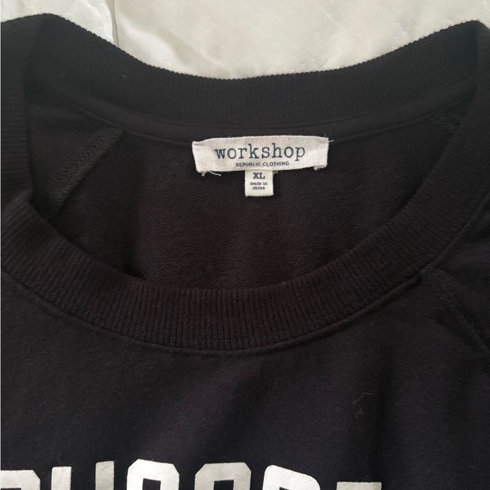 Workshop Republic Clothing “Choose Happiness” black long sleeve sweatshirt.❣️ - Picture 3 of 5